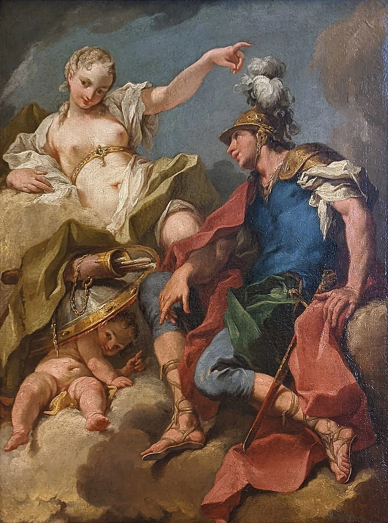  243-Giambattista Pittoni-Venere e Marte - Musée du Louvre 